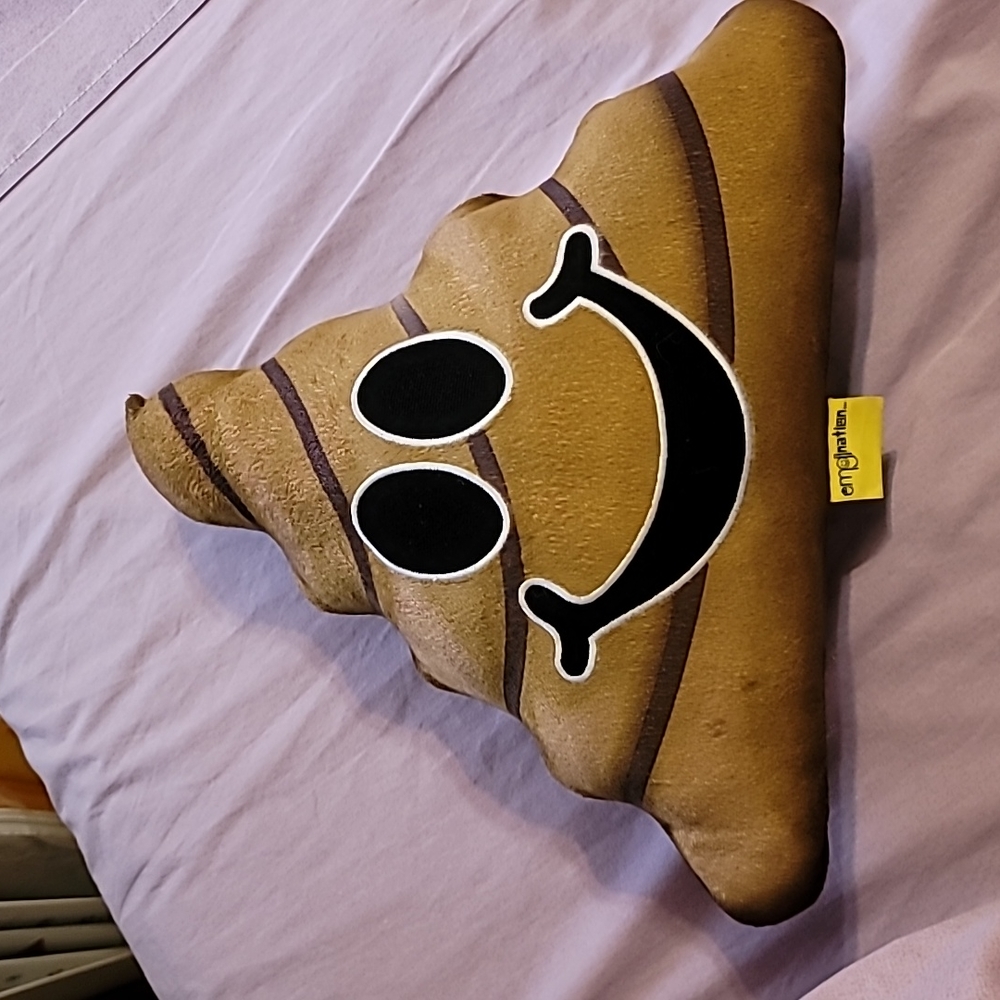 Emoji "Blah Blah Blah" Poop Pillow